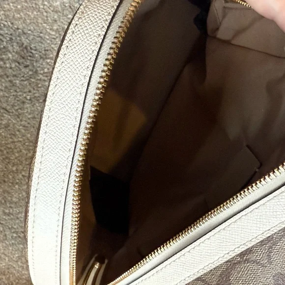 Coach Monogram Backpack in Brown and Cream - Picture 10 of 13